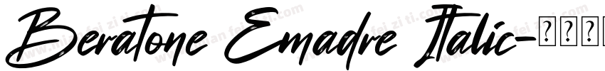 Beratone Emadre Italic字体转换